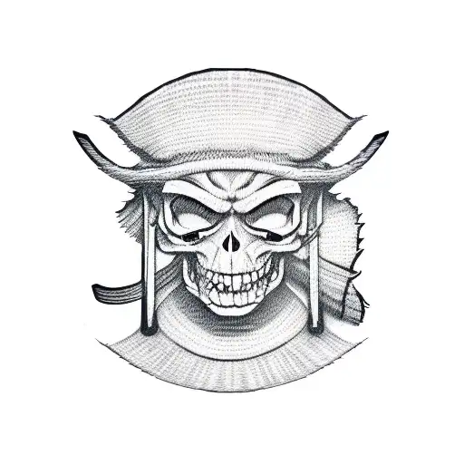 Straw Hat Pirates Logo 3D