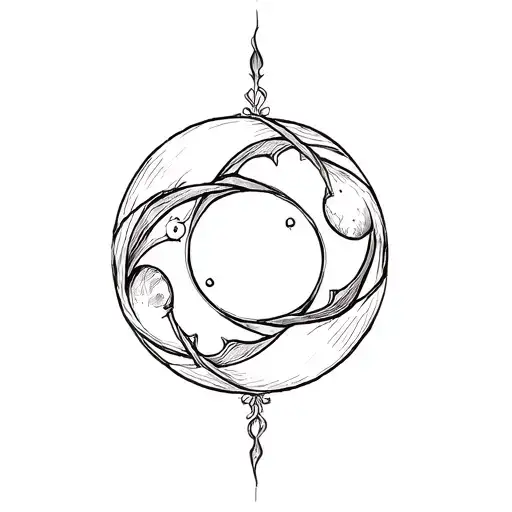 Triple Moons Ring Finger Tattoo Design
