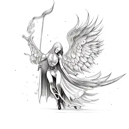 Fallen Angel Doing Magic