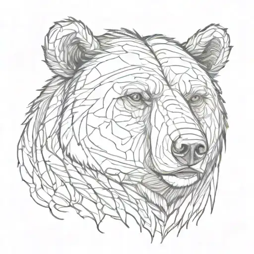 Distressed Bear Head