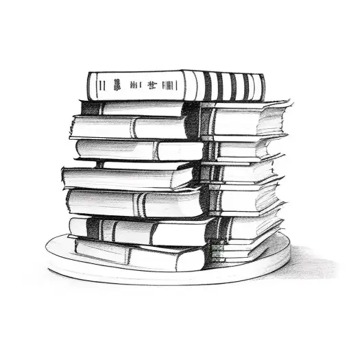 Cat Sitting On Top Of Books