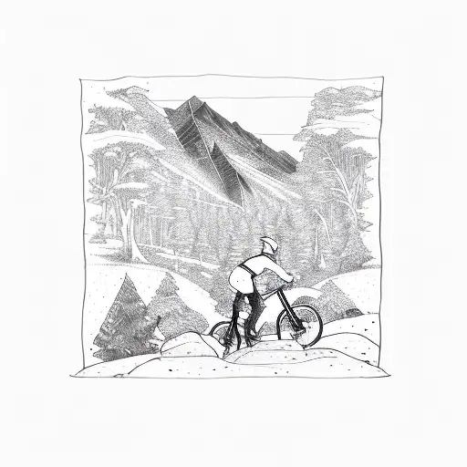 An It Circuit Board Transformed Into A Mountain Bike Trail