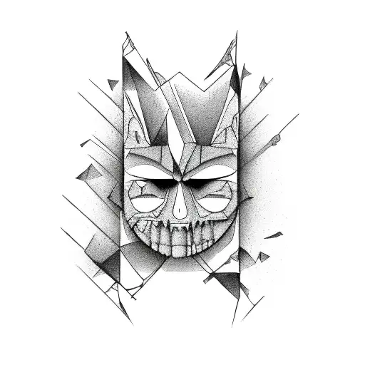 Borderline Personality Disorder Awareness Symbol Incorporated Into A Seigaiha Pattern