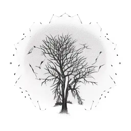 Desert Sunset Silhouette