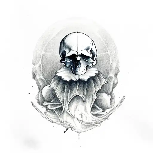 Crow On Skull