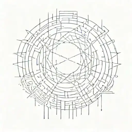 Thin Abstract Lines Straight