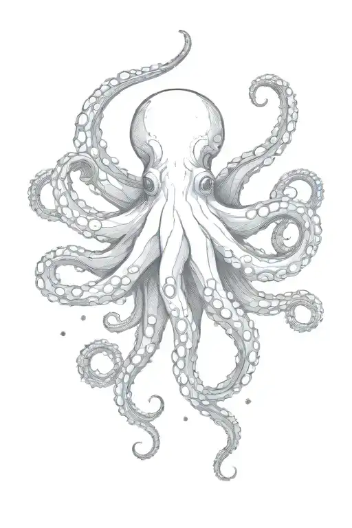 Octopus With Stars Forming The Shape
