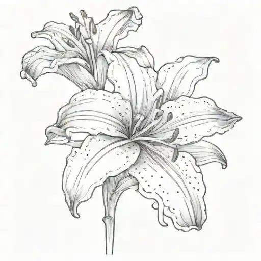 Simple Stargazer Lily Flower