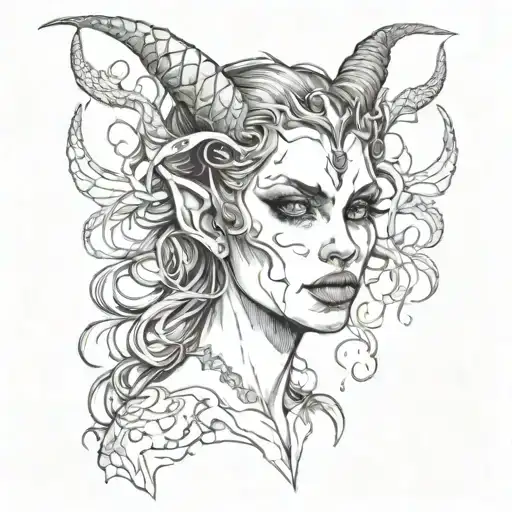 Succubus Demon Face