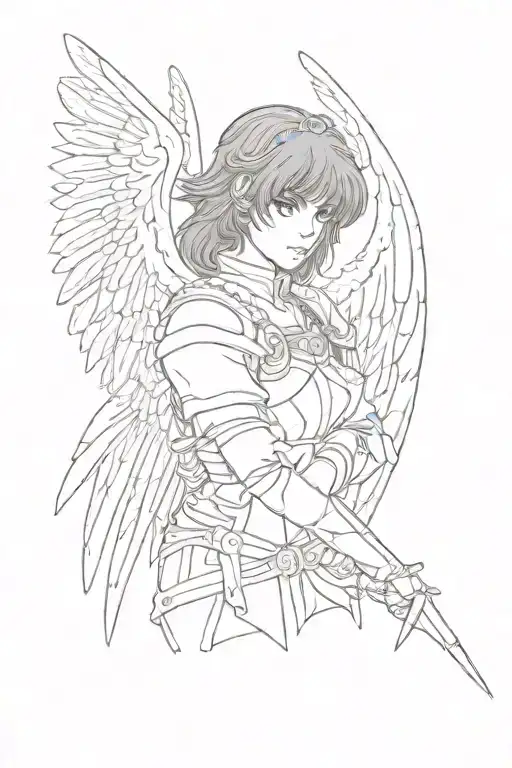 Casca From Berserk As A Seraphim Angel