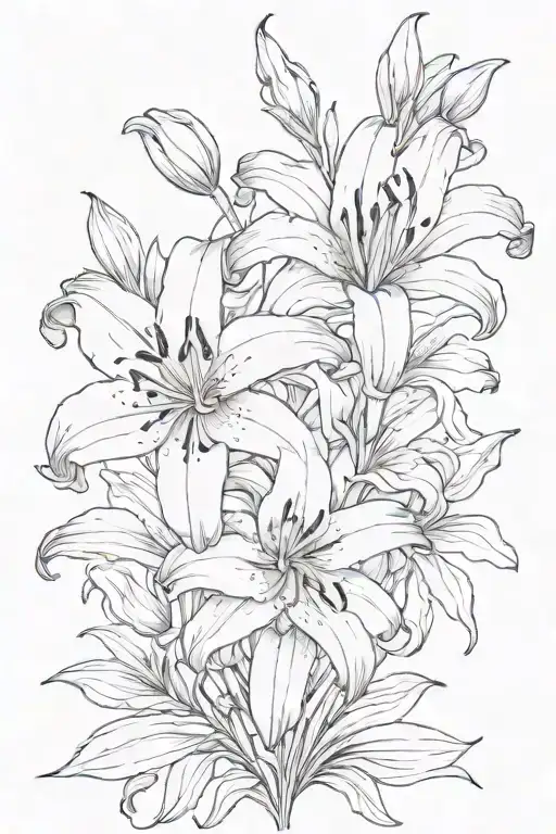 Bony Hand Single Lily Flower