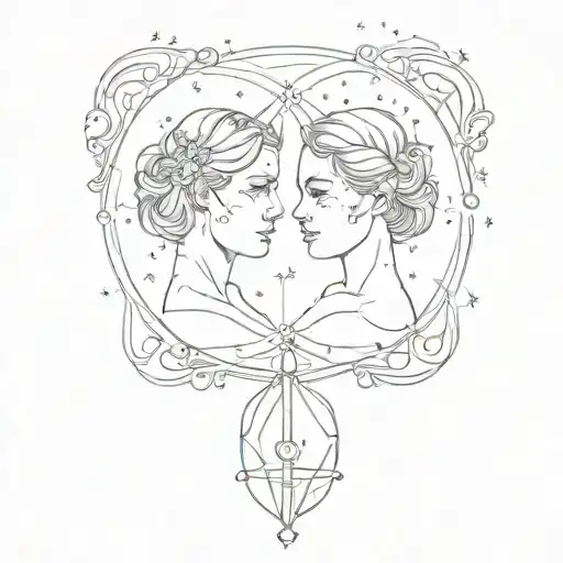 Gemini Constellation Merged With Gemini Zodiac Sign