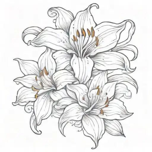 Lily Rose Fleur De Lis Flower Blooming