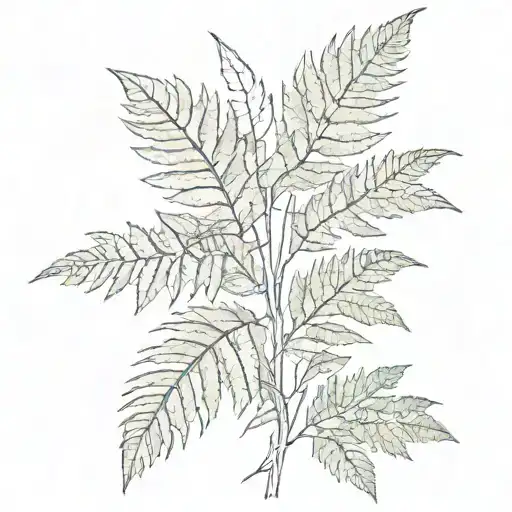 Military With A Fern Leaf