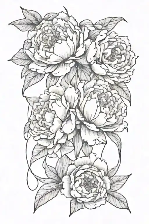 Peonies With A Cute Bow Tying Them Together