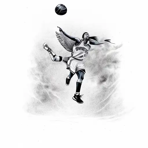 Angel Wing Basketball Player