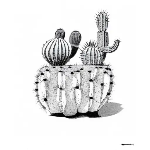 Cactus With Roots Exposed