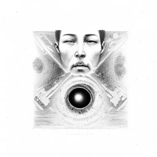 Human Being Sucked Into The Black Hole