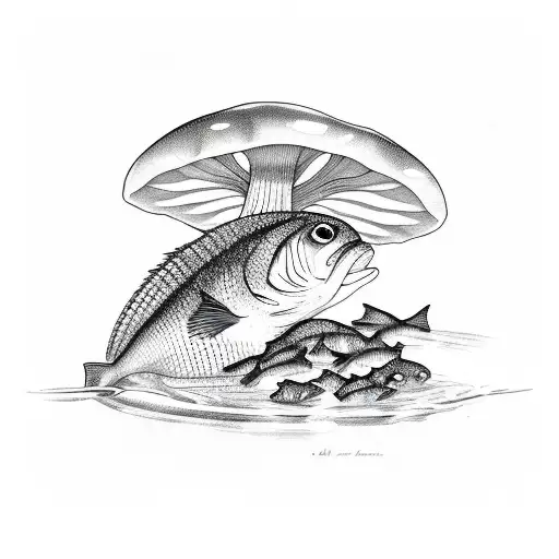 Simple Fish And Mushroom