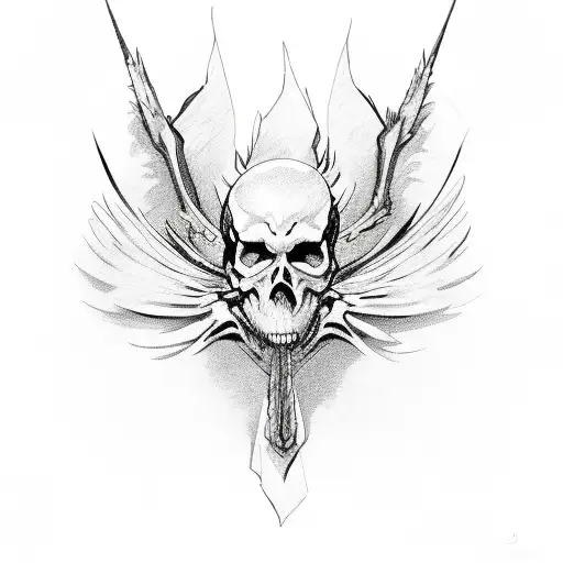 Skeletal Fire Wing