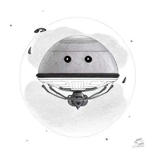 Alien In A Flying Saucer