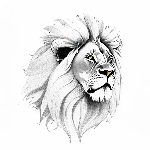 Lion With Lily Pedals For Mane