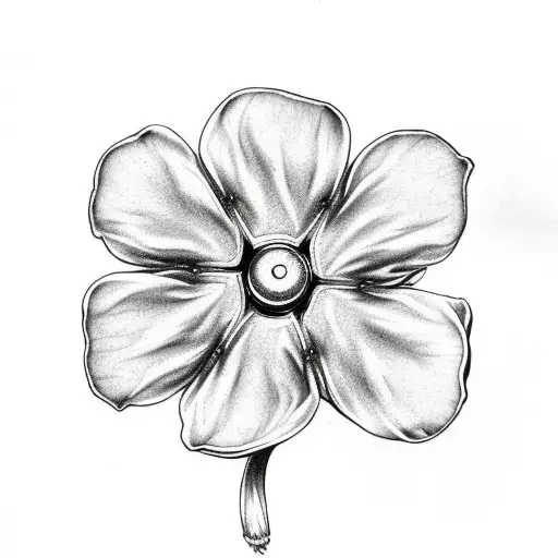 Morning Glories With Four Leaf Clover