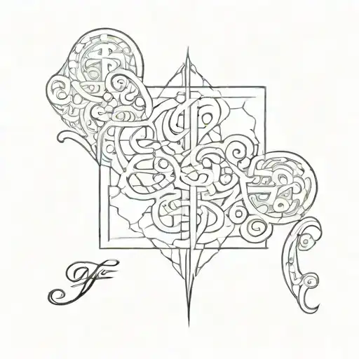 The Word Family In Arabic And English In A Style Of A Of A Illusion Painting