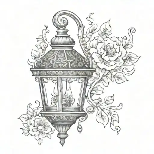 Single Vintage Ornate Lantern