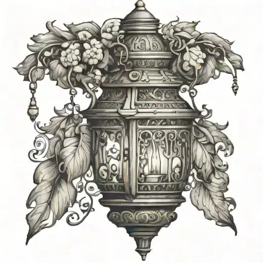 Single Vintage Ornate Lantern