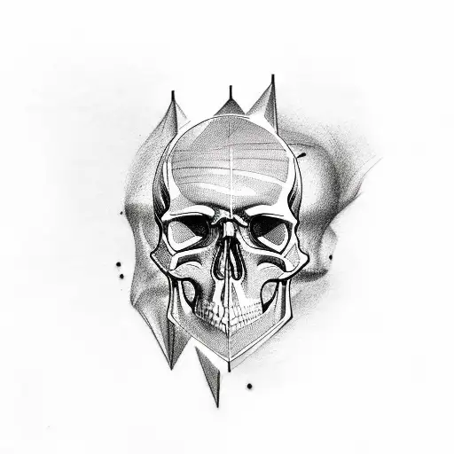 Throat Tattoo Skull