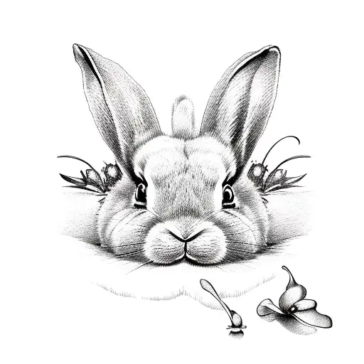 Bunnies And Lily Of The Valley