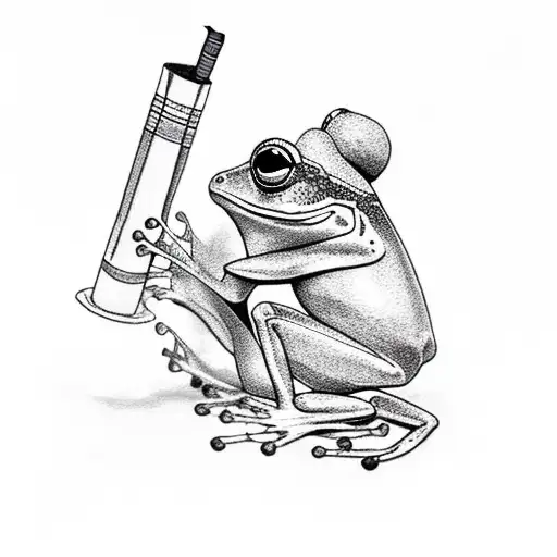 Frog With A Cigaret