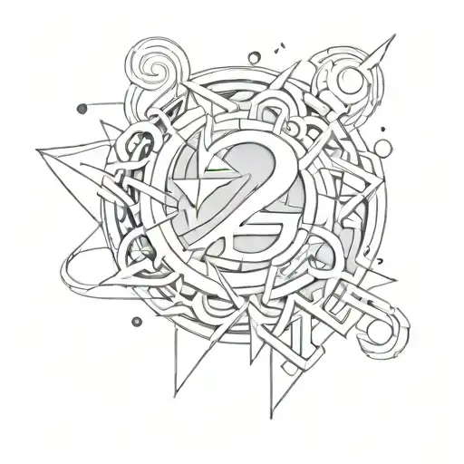 The Number 24 Abstract Representation