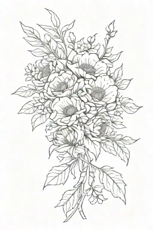 Floral Birth Flower Bouquet