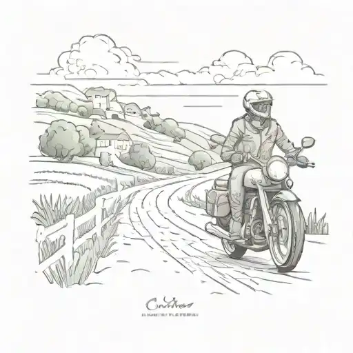 Teacher Riding A Motorcycle Through A Scenic Irish Countryside
