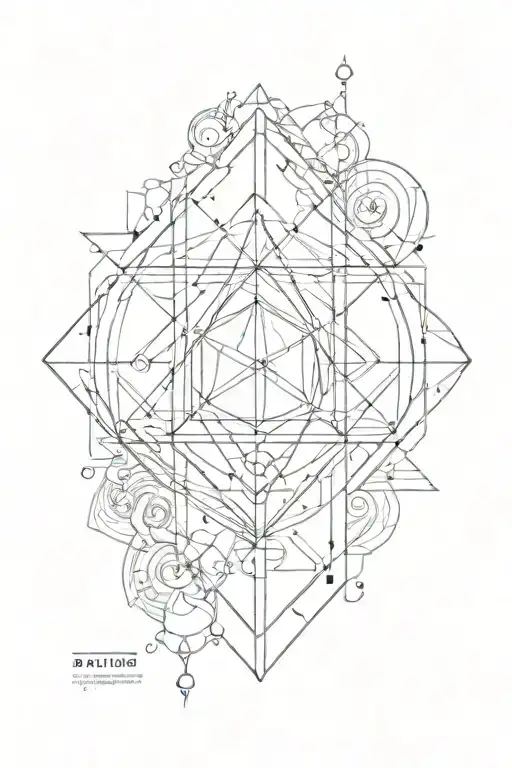 An Abstract Geometric Design Symbolizing Inner Peace And Balance