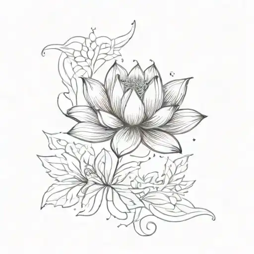 The Words Just Breathe With A Lotus Flower