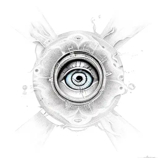 Eye Of Horus And Ocean