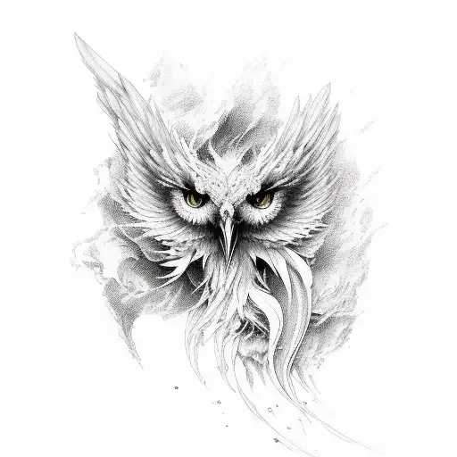 Ailes De Phoenix Dans Le Dos