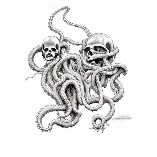 Grim Reaper And Medusa