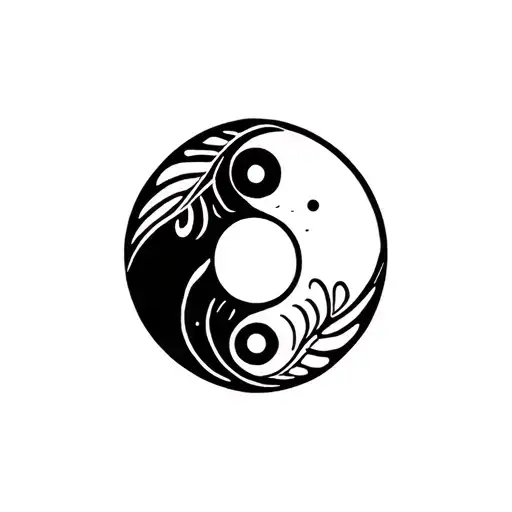 Pisces Symbol And Yin Yang