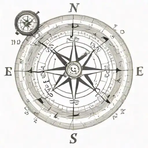 Compass Witn Names Inside