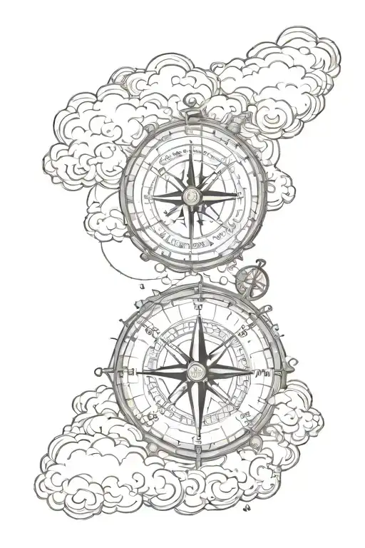 Compass And Clouds