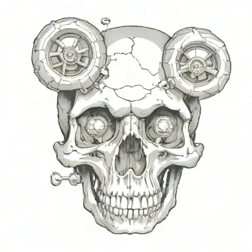 Skull With Three Eye Sockets