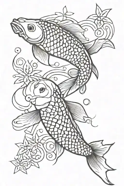 Koi Fish With A Star
