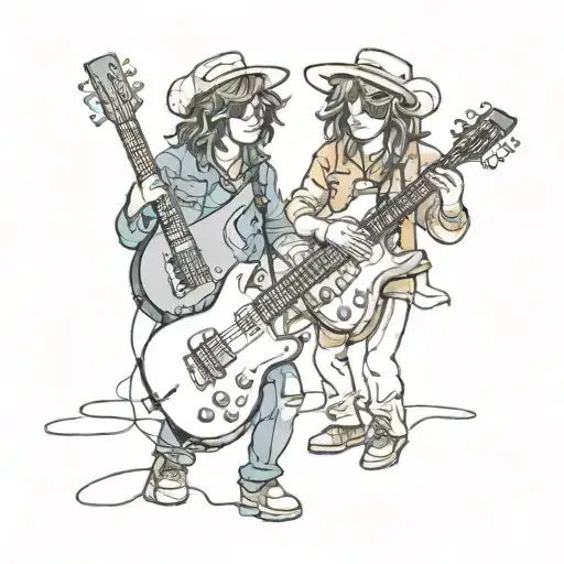Twin Guitar Players