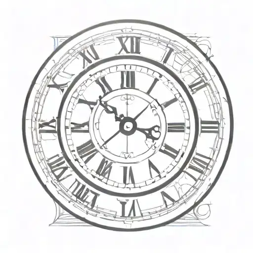 Simple Clock With Roman Numerals