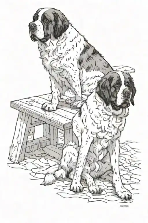 St Bernard Dog