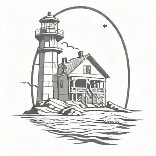 Skull Lighthouse Beach